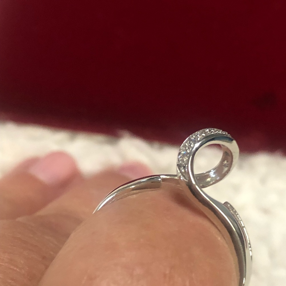 Sterling Silver Interchangeable Marble/Stone Ring - image 7